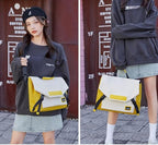 Multifunctional laptop bag, 13.3-16 inch waterproof laptop bag, casual crossbody shoulder handbag for men and women