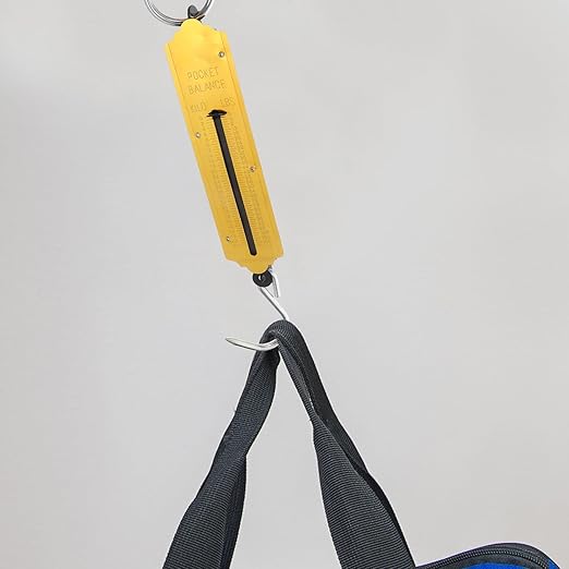 OUNONA 2pcs Portable Mechanical Spring Hanging Scale with Hook 50kg Capacity Handheld Upright Balance Scale for Luggage Produce and Fish Weighing