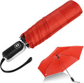 Compact Travel Umbrella for Purse - Flat Handle, Waterproof for Light Rain