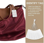 Q&J Fabric Co. 6 Pack Satin Dust Bag 19.7x23.6 inch Burgundy 100% Polyester Silk Bag Purse Dust Bag Shoe Bags for Closet Purse Protector Bag Dust Covers for Purses