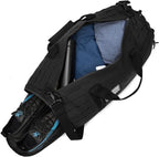 QT&QY 40L Military Tactical Duffle Bag For Men Sport Gym Fitness Tote Travel Training Workout With Shoe Compartment Basketball Football Weekender