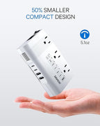 DOACE 350W Voltage Converter US to Europe - 220V to 110V Converter for European Travel, Power Adapter Combo with PD Chargers for Hair Straightener Shaver Toothbrush CPAP Laptop Camera Phone