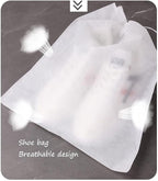 30 eco-friendly travel shoe bag storage bags, non-woven breathable dust-proof bag with rope, suitable for storing shoes and bags, isolate dust and keep shoes and bags clean and tidy. (9.8inX13.77in)