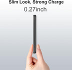 Magnetic Portable Charger 5000mAh, 15W Ultra Slim Wireless Portable Charger, Fast Charging for iPhone 17/16/15/14/13/12 Pro/Pro Max/Plus, Metal Shell, USB-C Cable to Charge Other Phones (Grey)