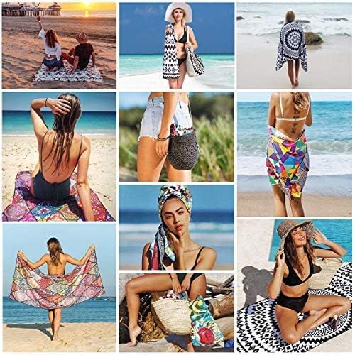 2 Packs Oversized Beach Towels Set 36 x 72 in Boho Extra Large Soft Big XL Clearance Swim Pool Towel Bulk for Adults Women Men Essentials Cruise Accessories Must Haves Vacation Stuff Necessities