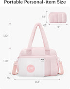 oscaurt Gym Bag for Women Lightweight Duffle Bag for Travel with Toiletry Pouch Water Resistant Carry On Weekender Overnight Duffel