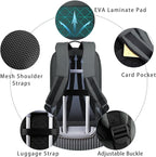 hk Backpack for Men Business Slim Backpack with USB Charger Computer Lightweight Anti-theft Travel (Dark Grey, 17.3 Inch)