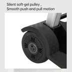Folding Hand Truck,200lbs 4 Wheel Cart Collapsible Luggage Rolling Cart Enhanced Stability Easy Moving for Home Office Travel Shopping