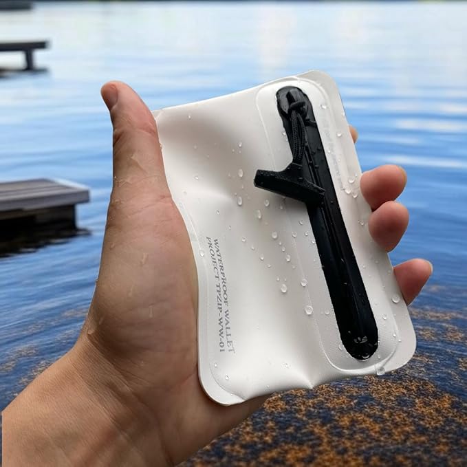 Heavy Duty Airtight Wallet Submersible Waterproof Wallet Protection for Keys, Cards