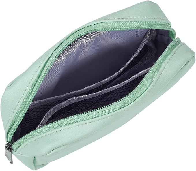 CAAORDKSO Electronic Organizer Travel Cable Accessories Bag, Electronic Organizer Case, Electronic Accessories Organizer Bag for Cable, Cord, Charger, Phone, Power Bank, Earphone (Big-Mint Green)
