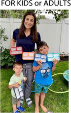 Small Snack Containers for Kids Toddlers - 3 Compartments (Set of 2) - Leak-Proof Boxes with Lids - BPA-Free Plastic Mini Bento Lunch Box - Ideal for School & Daycare, Holds 2 Cups (Red + Navy Blue)