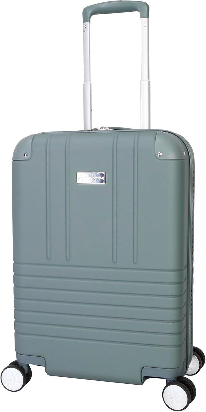 Jessica Simpson Countryside 21" Expandable 8-Wheel Spinner Carry On Luggage Suitcase, Chinois Green