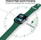 𝟐𝟎𝟐𝟔 𝐔𝐩𝐠𝐫𝐚𝐝𝐞𝐝 for Apple Watch Charger Magnetic Fast Charging Cable [Portable] Magnetic Wireless Charging Compatible with iWatch Series Ultra/10/9/8/7/6/SE/SE2/5/4/3-[6.6FT/2M] White