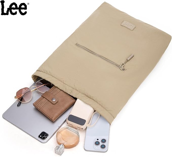 Lee Drawstring Backpack Bag Lightweight Small Gym Swim Beach Bag Water Resistant Sports Sackpack for Men Women, LEE48-002KH