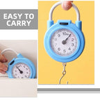 MAGICLULU 2pcs Portable Digital Hanging Luggage Scale with Hook Mini Handheld Electronic Weight Scale for Travel and Home Use High Precision Spring in Yellow and Blue