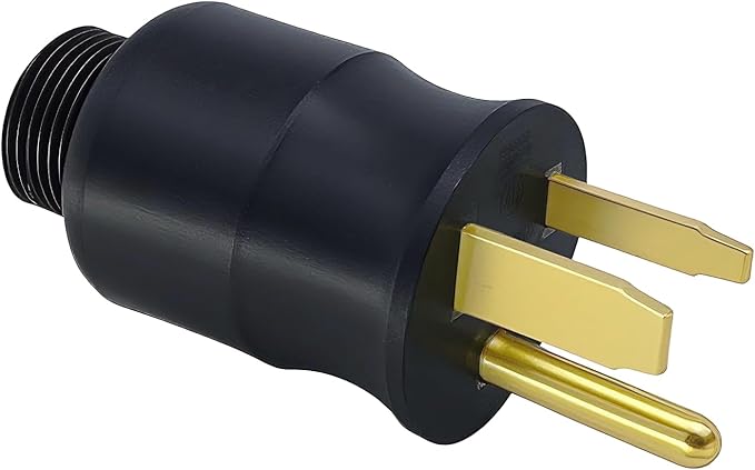 219258 Multi-Voltage Adapter Plug for Miller & Hobart Welders/Plasma Cutters, 230 Volt 6-50P 4 Pin to 3 Prong Replacement for Welding Power Cord