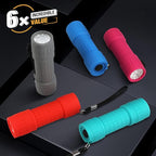 EverBrite Black Light Flashlight 6-Pack, UV Mini Flashlight, 9-Led 395nm Detector for Pet Urine, Stains, Scorpions, 18 AAA Batteries Included