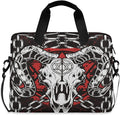 Devil Skull Baphomet Satanic Pentagram Laptop Case 15.6 inch Computer Bag Waterproof Laptop Briefcase Laptop Bag for Women & Men