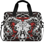 Devil Skull Baphomet Satanic Pentagram Laptop Case 15.6 inch Computer Bag Waterproof Laptop Briefcase Laptop Bag for Women & Men