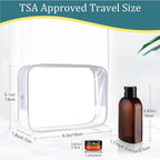 Cosywell Travel Bottles for Toiletries 4PCS 3.4oz/100ml Plastic Squeeze Bottles TSA Approved Travel Size Containers Leakproof Plastic Cream Jars Refillable Cream Lotion(Brown)