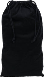 ZENPAC Cloth Bags, Black Duster Flannel Boot Storage with Drawstring Closure, Washable Breathable Cotton Fabric for Shoe, Luggage, 12.5x20.5, 2 Pack