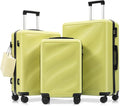 Merax Luggage Set 3 Piece, Hardshell ABS Suitcases with Spinner Wheels, Lightweight Durable TSA Approved Carry-on & Checked Luggage for Travel (20"/24"/28")