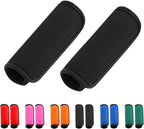 2 Pack Luggage Handle Wraps for Luggage Suitcase Travel Bags (Black)