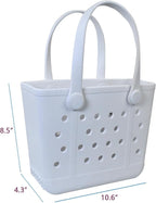 Lightweight Extra large Rubber Beach Bag Small mini Tote Bag for Gym Waterproof medium Open Handbag for Pool Sports