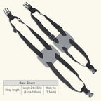 Luggage Straps for suitcases，Luggage Straps Bag Bungees for Add a Bag Easy to Travel （Grey）