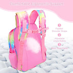 RHCPFOVR Kids Backpack for Girls - Girls Backpack 3-8 Ages Unicorn for Kids 15 Inch School Bookbag for Kindergarten Elementary School Bookbag for Girl 1st 2nd Grade