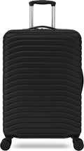 Everest Expandable Hardsided Spinner (Black, 24-Inch Checked Medium)
