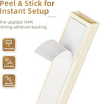 Delamu Beige Cord Hider, 85in Cord Covers for Wires on Wall, One-Cord Cable Hider, Wire Hiders Wire Covers for TV Cords on Wall, Easy Mount Cable Cover Management Kit, 6X L14.2 W0.59 H0.4in, Beige