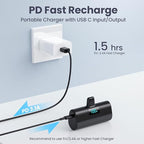 [2 Pack] Small Portable Charger for iPhone14/13,Upgraded 5200mAh PD Fast Charging Power Bank,Cute Mini Portable Phone Charger Compatible with iPhone 14/14 Pro Max/13/13 Pro/12 Pro/11/XR/X/8/7/6 etc