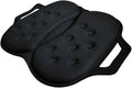 Tektrum Portable Foldable Cool Gel Orthopedic Seat Cushion with Handle for Travel, Airplane, Car, Home, Office, Chairs, - Relief for Tailbone, Sciatica, Back Pain, Prostate, Postnatal (TD-GS1205-BLK)