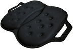 Tektrum Portable Foldable Cool Gel Orthopedic Seat Cushion with Handle for Travel, Airplane, Car, Home, Office, Chairs, - Relief for Tailbone, Sciatica, Back Pain, Prostate, Postnatal (TD-GS1205-BLK)