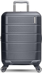 American Tourister Stratum 2.0 Hardside Expandable Luggage with Spinners, Charcoal, 2PC SET (Carry-on/Medium)