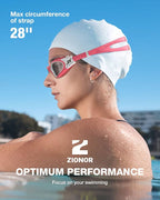 ZIONOR Swim Goggles, Upgraded G1 Polarized Swimming Goggles Anti-Fog for Adult Men Women