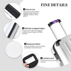 2 Pack Luggage Handle Wrap with Travel Tags - Non-Slip Protective Cover Soft Handle Grips Covers for Suitcase(Fishing)