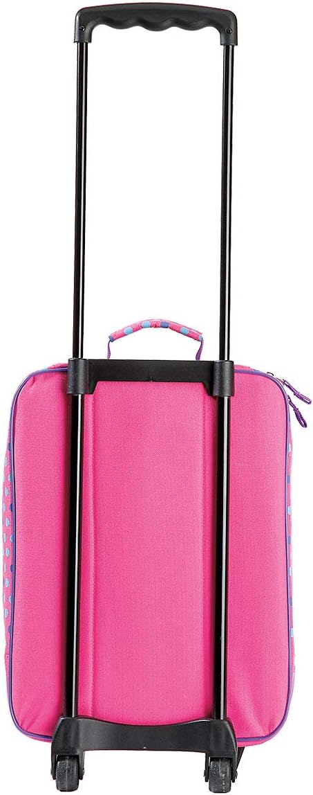 Lillian Vernon Personalized Kids Suitcases for Girls, 5-Pocket 3-D Butterfly Design Rolling Luggage Set, Customizable Travel Carrier on Wheels