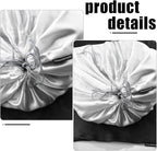 6 Pack Silk Dust Cover Bags for Handbags, Purses, Shoes & Boots - Dustproof Drawstring Bags - Travel Storage Pouches (White, 23.6 19.6 in)