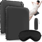 Portable Self-Inflating Seat Cushion, Portable Travel Cushion Airplane Seat, Memory Foam Sitting Pad for Travel Airplane Car Bleachers Backpacking Office(Grey)