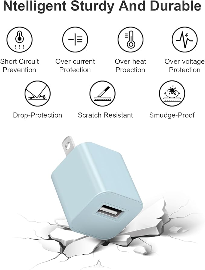 Fast Charger for Apple Watch Charger, Magnetic iWatch Charger to USB A Cable 3.3FT with USB A Wall Plug Adapter for Apple iWatch Series Ultra/10/9/8/7/6/SE/5/4/3/2 (Blue)