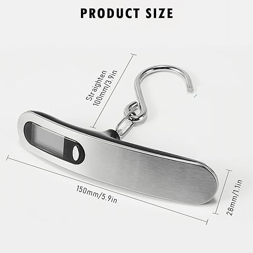 Luggage Scale, NEW 2.0 Portable Digital Suitcase Weight Scale with USB Charging, 110 Lb/50kg Luggage Scale with Hook, Travel Scale for Travel, Household and Outdoor