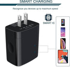 USB Wall Charger, 2-Pack AILKIN 4.8A 4-Port USB Plug Cube Brick Charging Box Wall Charger Plug, Charging Block for iPhone 17 16 15 14 13 Pro Max 12 11Pro Max/XR Plus, Samsung Galaxy S23 S22 S21