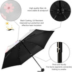 Cowboy Boots Pattern Umbrellas for Rain Windproof Small Folding Compact Mini Travel Umbrella for Purse Lightweight Portable Pocket for Women
