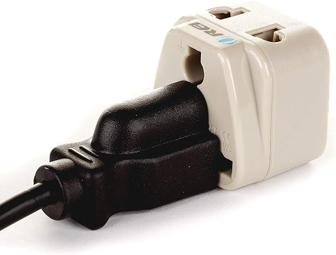 OREI US to Switzerland, Liechtenstein (Type J) Travel Adapter Plug - 2 in 1 - CE Certified - RoHS Compliant - 4 Pack - White Color (DB-11A-4PK)