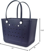 Lightweight Extra large Rubber Beach Bag Small mini Tote Bag for Gym Waterproof medium Open Handbag for Pool Sports