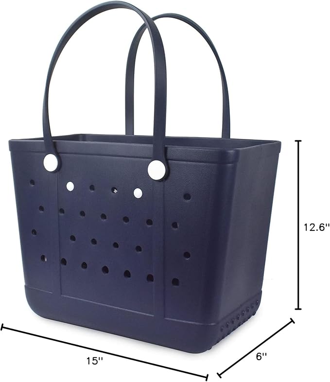 Lightweight Extra large Rubber Beach Bag Small mini Tote Bag for Gym Waterproof medium Open Handbag for Pool Sports