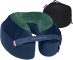 Cabeau Softest Neck Pillow for Travel – Evolution Earth Deluxe – 360° Head, Neck and Chin Support for Sleeping – Sustainable Memory Foam - Removable, Washable Cover with Compact Carrying Case (Terra)