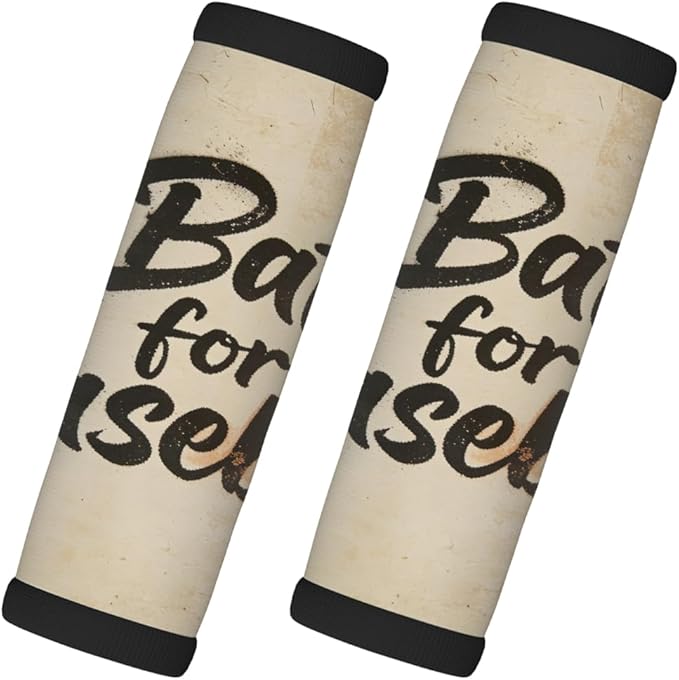 2 Pack Luggage Handle Wrap with Travel Tags - Non-Slip Protective Cover Soft Handle Grips Covers for Suitcase(Vintage Bat for Baseball)
